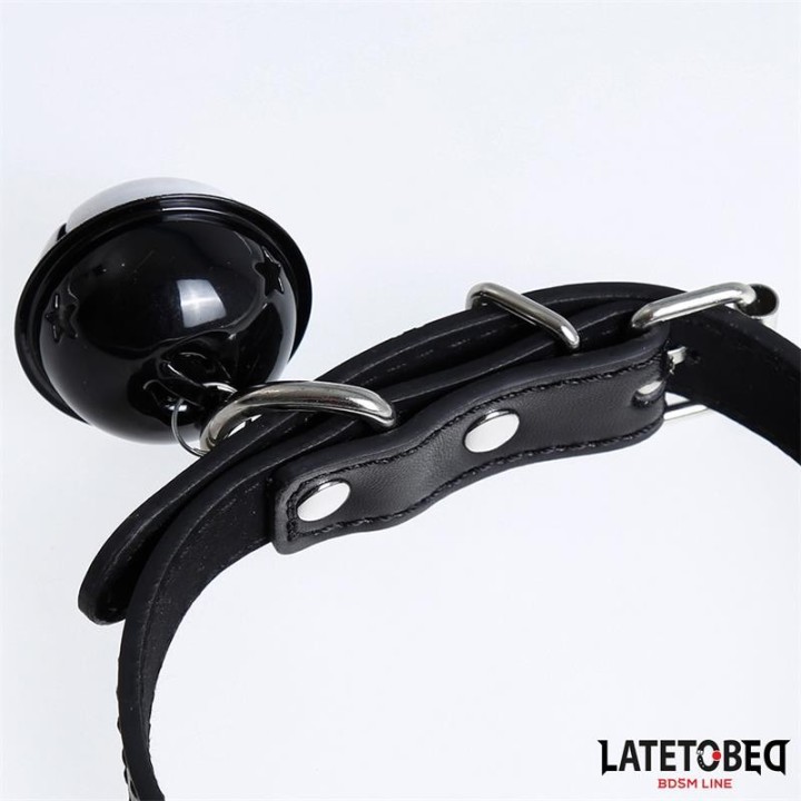 Halsband mit Glocke Schwarz Verstellbar von Latetobed BDSM Line | Fesselliebe.de