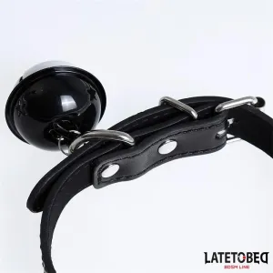 Halsband mit Glocke Schwarz Verstellbar von Latetobed BDSM Line