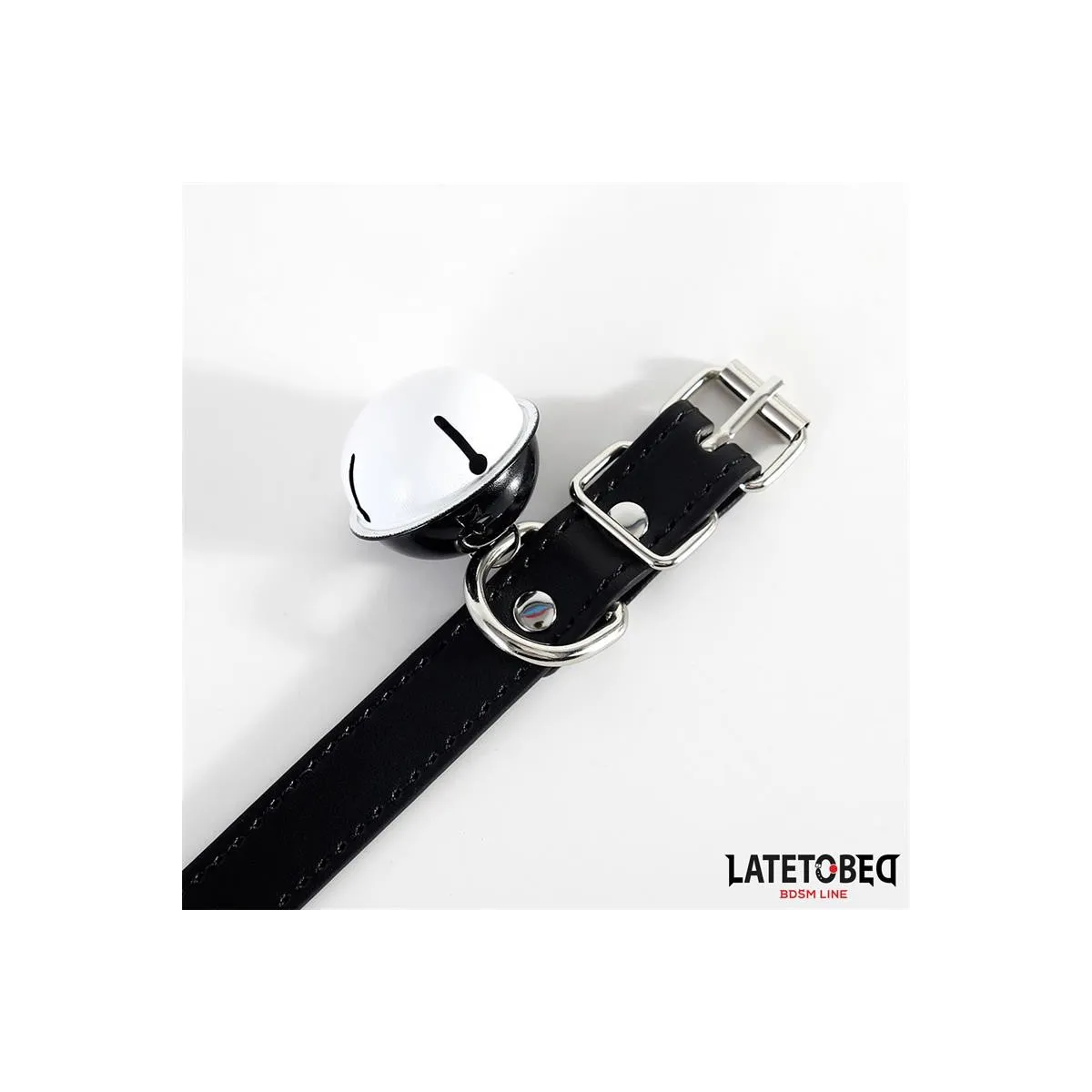 Halsband mit Glocke Schwarz Verstellbar von Latetobed BDSM Line | Fesselliebe.de