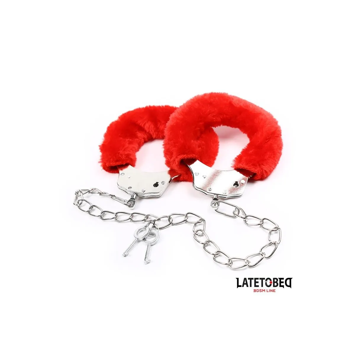 Fell-Fussfesseln Rot von Latetobed BDSM Line | Fesselliebe.de