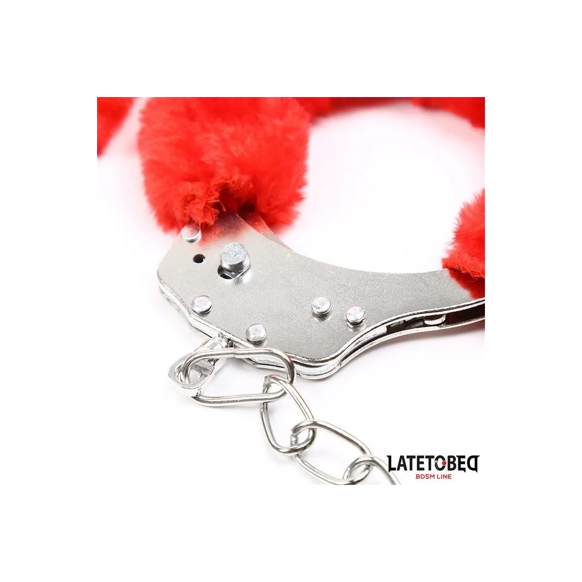 Fell-Fussfesseln Rot von Latetobed BDSM Line | Fesselliebe.de