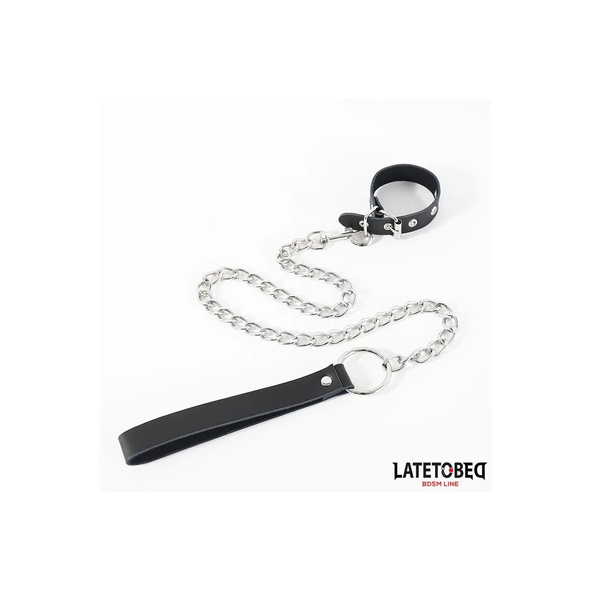 Schnallenverschluss Ring mit Leine von Latetobed BDSM Line | Fesselliebe.de