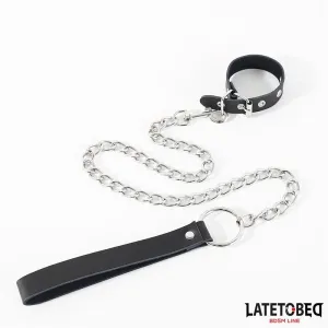 Schnallenverschluss Ring mit Leine von Latetobed BDSM Line