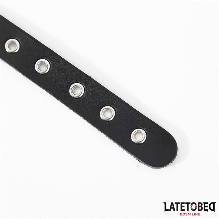 Schnallenverschluss Ring mit Leine von Latetobed BDSM Line | Fesselliebe.de