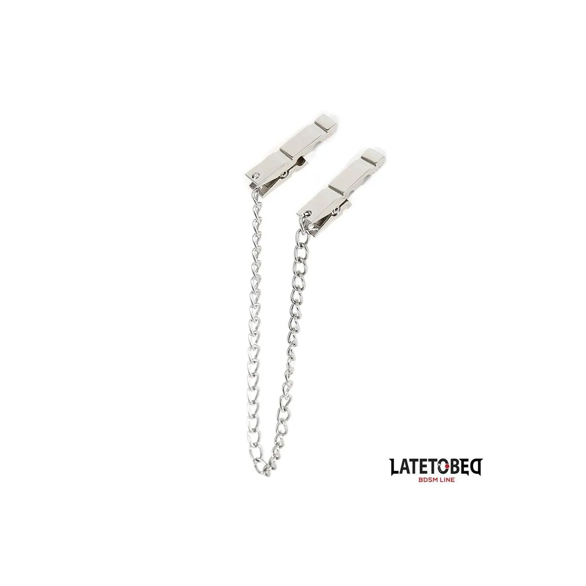 Ketten-Nippelklemmen Zink 40,5 cm von Latetobed BDSM Line | Fesselliebe.de