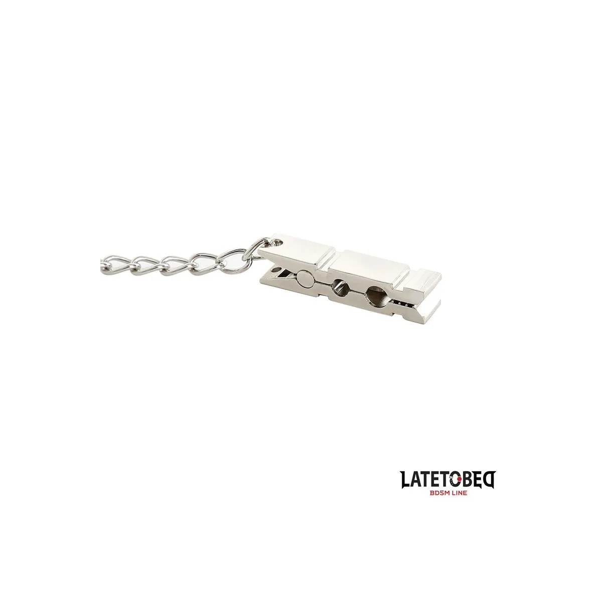 Ketten-Nippelklemmen Zink 40,5 cm von Latetobed BDSM Line | Fesselliebe.de
