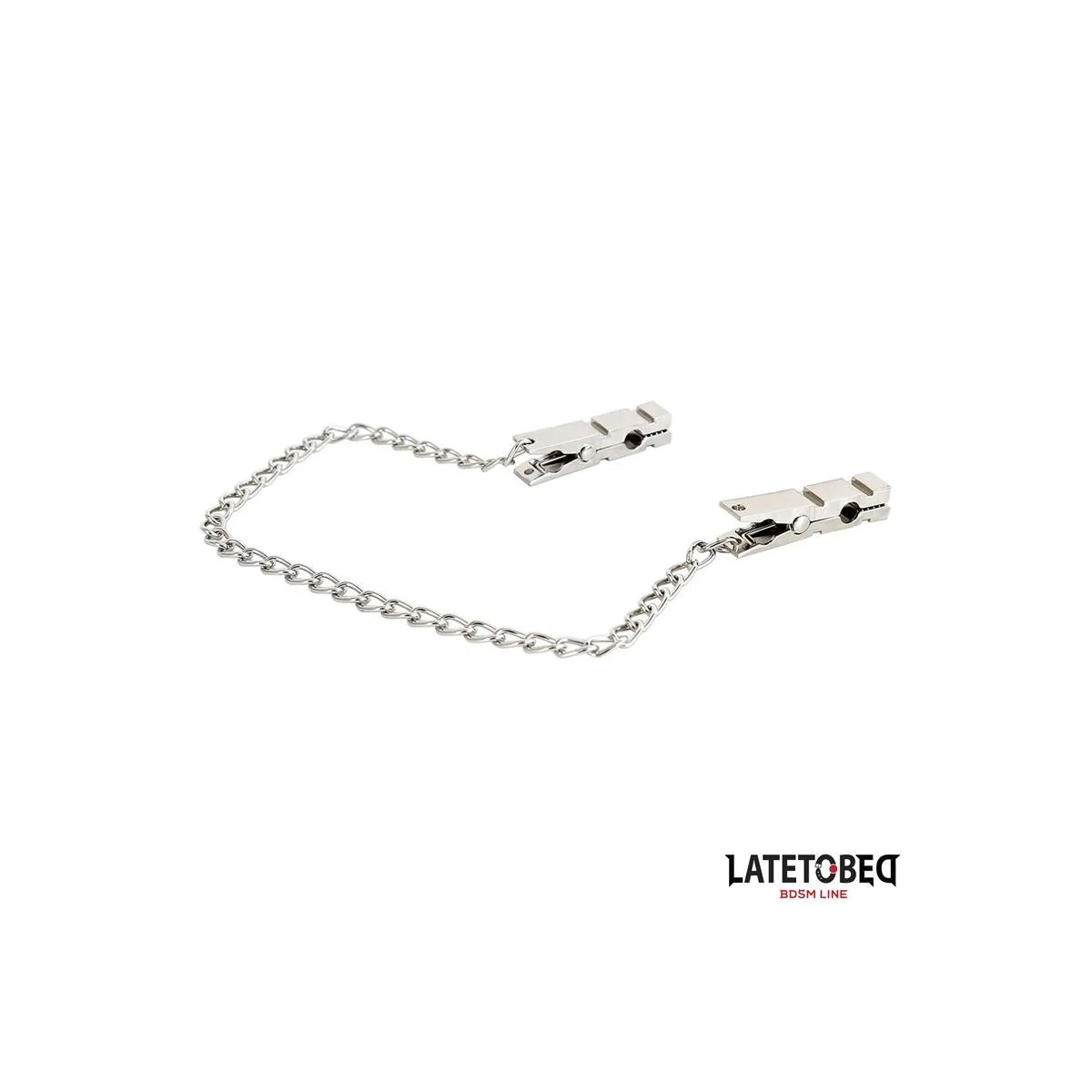 Ketten-Nippelklemmen Zink 40,5 cm von Latetobed BDSM Line | Fesselliebe.de
