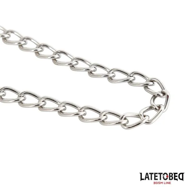 Ketten-Nippelklemmen Zink 40,5 cm von Latetobed BDSM Line | Fesselliebe.de