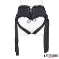 Spitzenrand-Umschnall-Dildo mit Silikonring von Latetobed BDSM Line