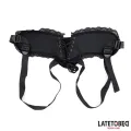 Spitzenrand-Umschnall-Dildo mit Silikonring von Latetobed BDSM Line