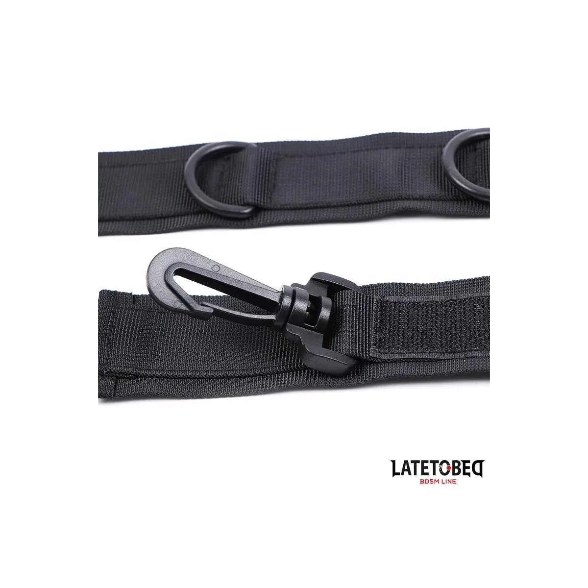 Halsband mit Handfesseln, Nylon von Latetobed BDSM Line | Fesselliebe.de