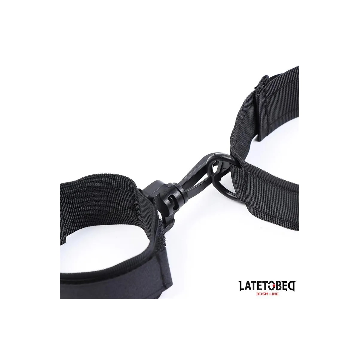 Halsband mit Handfesseln, Nylon von Latetobed BDSM Line | Fesselliebe.de
