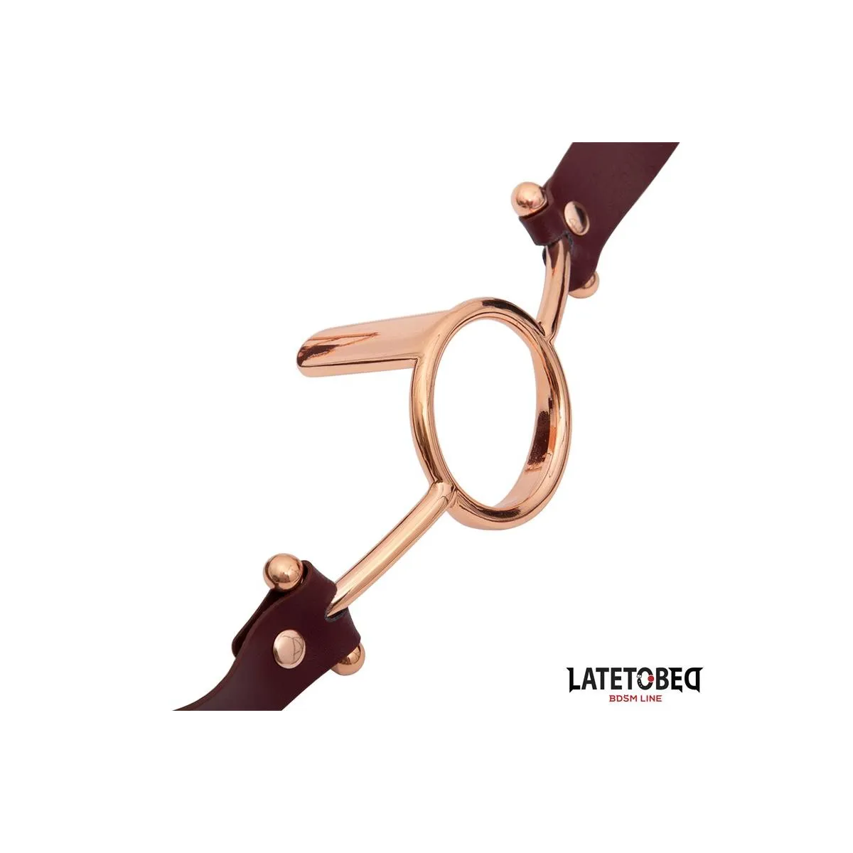 Leder O-Ring-Knebel von Latetobed BDSM Line | Fesselliebe.de