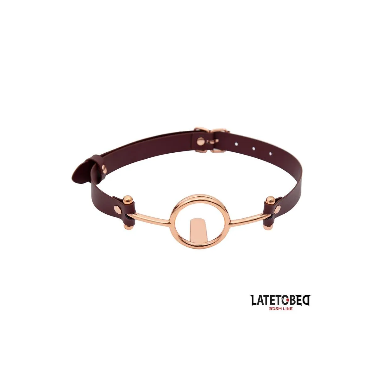 Leder O-Ring-Knebel von Latetobed BDSM Line | Fesselliebe.de