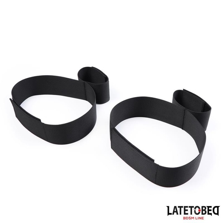 Hand- und Oberschenkel-Fesseln, Nylon von Latetobed BDSM Line | Fesselliebe.de
