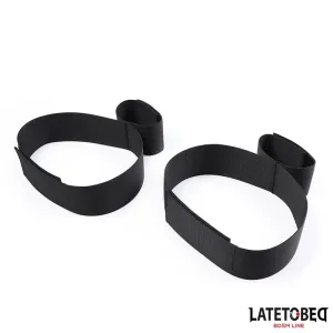 Hand- und Oberschenkel-Fesseln, Nylon von Latetobed BDSM Line