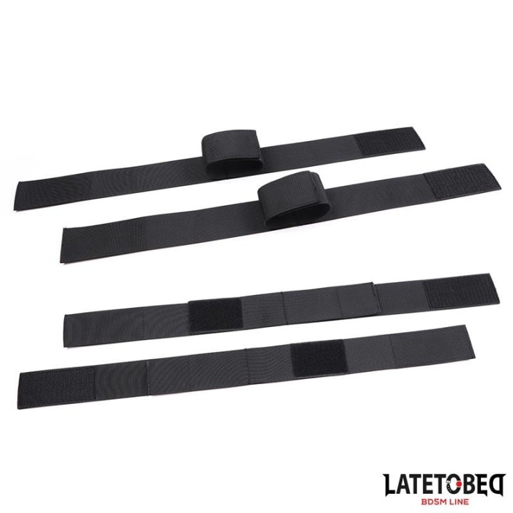 Hand- und Oberschenkel-Fesseln, Nylon von Latetobed BDSM Line | Fesselliebe.de
