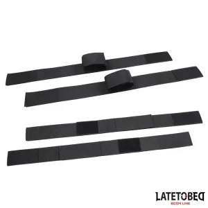 Hand- und Oberschenkel-Fesseln, Nylon von Latetobed BDSM Line
