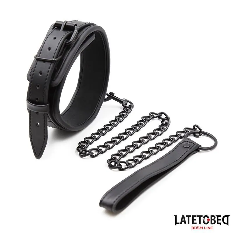 Neopren-Bondage-Halsband und Leine von Latetobed BDSM Line | Fesselliebe.de