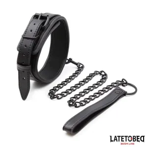 Neopren-Bondage-Halsband und Leine von Latetobed BDSM Line | Fesselliebe.de