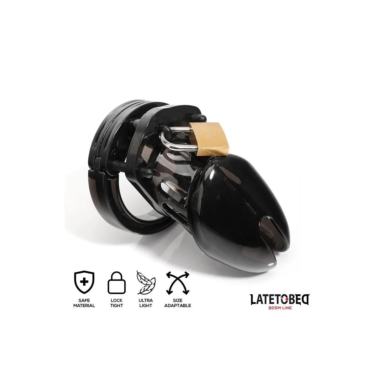 Keuschheitskäfig für Den Penis, Kurz, Schwarz von Latetobed BDSM Line | Fesselliebe.de