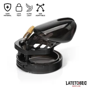Keuschheitskäfig für Den Penis, Kurz, Schwarz von Latetobed BDSM Line
