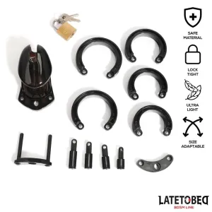 Keuschheitskäfig für Den Penis, Kurz, Schwarz von Latetobed BDSM Line