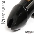 Keuschheitskäfig für Den Penis, Lang, Schwarz von Latetobed BDSM Line