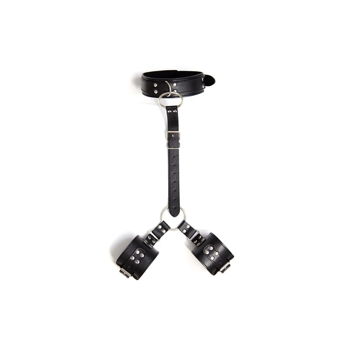 Halsband mit Fesseln Verstellbar Schwarz von Latetobed BDSM Line | Fesselliebe.de
