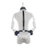 Halsband mit Fesseln Verstellbar Schwarz von Latetobed BDSM Line | Fesselliebe.de