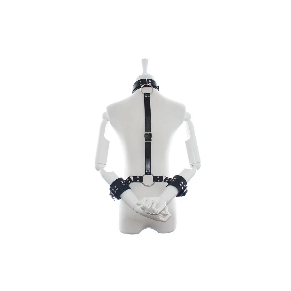 Halsband mit Fesseln Verstellbar Schwarz von Latetobed BDSM Line | Fesselliebe.de