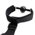Knebelball mit Handschellen, Schwarz von Latetobed BDSM Line