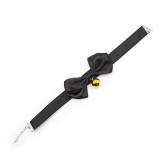 Halsband mit Schleife und Glocke 36 cm Grösse L Schwarz von Latetobed BDSM Line | Fesselliebe.de