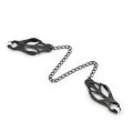 Japanische Nippelklemmen mit Kette Schwarz von Latetobed BDSM Line