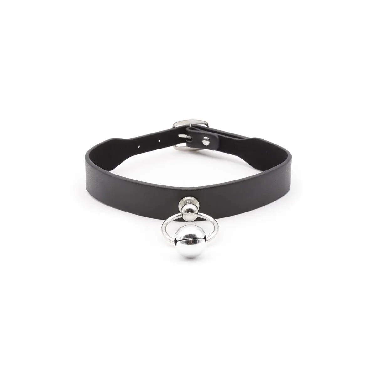 Halsband mit Reifen und Glocke Schwarz von Latetobed BDSM Line | Fesselliebe.de