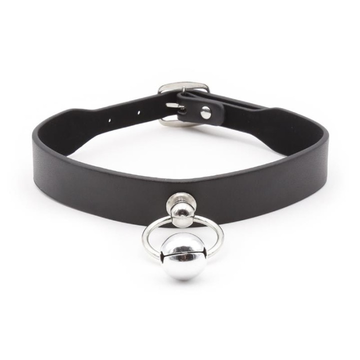 Halsband mit Reifen und Glocke Schwarz von Latetobed BDSM Line | Fesselliebe.de
