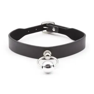 Halsband mit Reifen und Glocke Schwarz von Latetobed BDSM Line | Fesselliebe.de