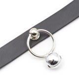 Halsband mit Reifen und Glocke Schwarz von Latetobed BDSM Line | Fesselliebe.de