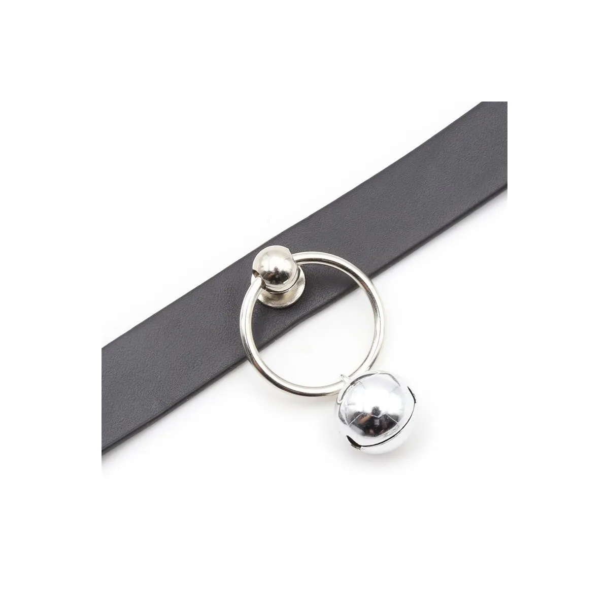 Halsband mit Reifen und Glocke Schwarz von Latetobed BDSM Line | Fesselliebe.de