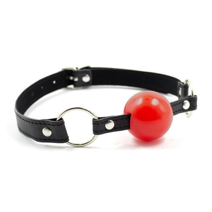 Ballknebel Schwarz/Rot von Latetobed BDSM Line | Fesselliebe.de