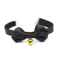 Halsband mit Schleife und Glöckchen, 29 cm, Grösse M, Schwarz von Latetobed BDSM Line