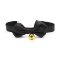 Halsband mit Schleife und Glöckchen, 29 cm, Grösse M, Schwarz von Latetobed BDSM Line