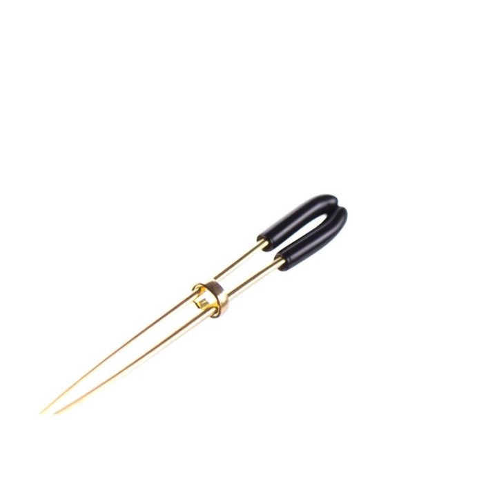 Nippelklemmen mit Glasperlen, Golden von Latetobed BDSM Line | Fesselliebe.de