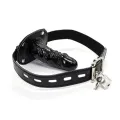 Verschliessbarer Langer Penis 10 cm Knebelball Schwarz von Latetobed BDSM Line