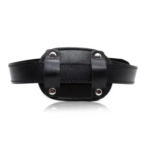 Verschliessbarer Langer Penis 10 cm Knebelball Schwarz von Latetobed BDSM Line