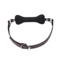 Knochen-Knebelball Silikon 12 cm Schwarz von Latetobed BDSM Line