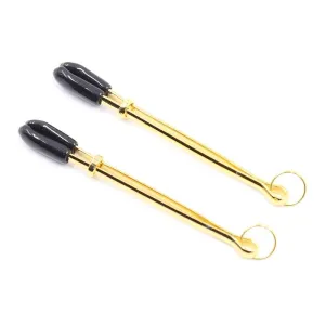 Nippelklemmen Metall Schwarz/Gold von Latetobed BDSM Line | Fesselliebe.de