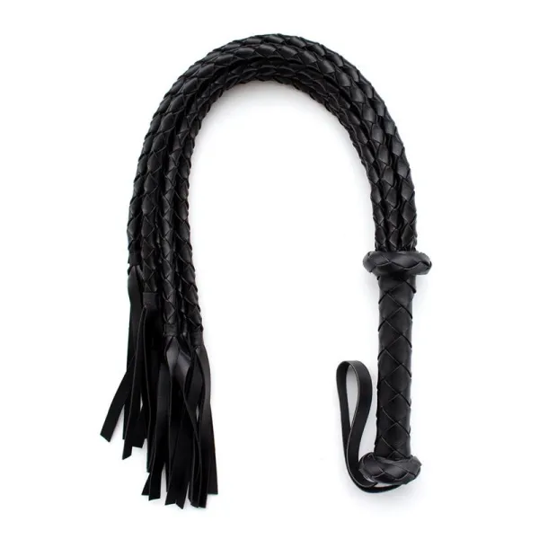 Geflochtene Peitsche 75 cm Schwarz von Latetobed BDSM Line | Fesselliebe.de