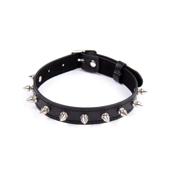 Halsband mit Stacheln Verstellbar 43 cm Schwarz von Latetobed BDSM Line | Fesselliebe.de