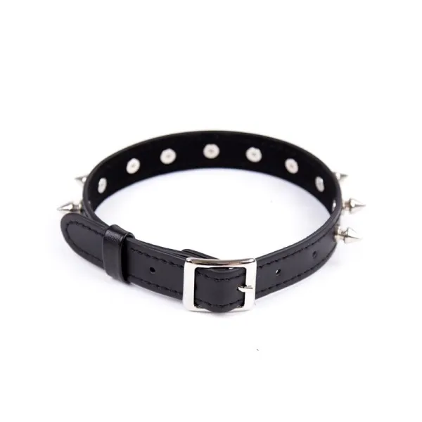 Halsband mit Stacheln Verstellbar 43 cm Schwarz von Latetobed BDSM Line | Fesselliebe.de